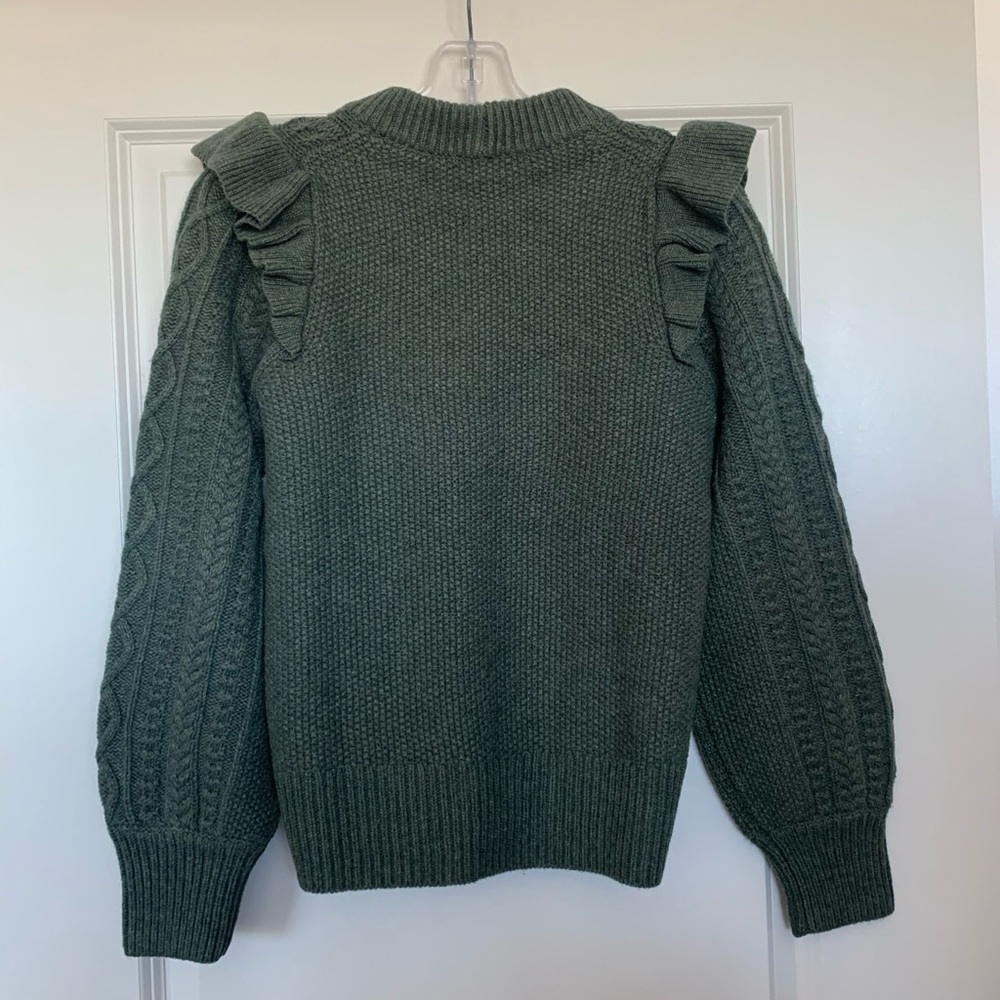 Hollydene Ruffle-Shoulder Pullover Sweater - Picture 9 of 10